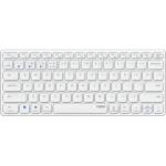 Rapoo Kabellose Multimodus Tastatur E9600m, De-layout, Wei & s - E9600M Tastatur RF Wireless + Bluetooth QWERTY Deutsch Wei (00217362) [DE-Version, German Keyboard]