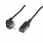 Value - BACHMANN - Stromkabel - CEE 7/7 (SCHUKO) (M) bis IEC 60320 C19 (W) - Wechselstrom 250 V - 16 A - 3 m - Schwarz (19.99.1553)