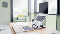 Esselte-leitz - Leitz Ergo - Notebook-Stnder - adjustable, multi-angle, aluminum - 43.2 cm - 10 - 17 - Dunkelgrau (63460089)