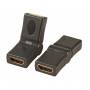 Efb - HDMI Adapter,2x HDMI-A,Bu.-Bu.,180 schwenkbarer,schwarz