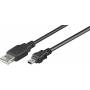 Microconnect - Microconnect USBAMB510 10m USB A Mini-USB B Mnnlich Mnnlich Schwarz USB Kabel (USBAMB510)