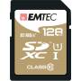 Emtec - SDXC 128GB Class10 Gold + - SDXC - Schwarz - Brown - Class 10 (ECMSD128GXC10GP)