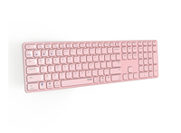 Rapoo - E9800M, Tastatur Pink Kabellos, Multimode [DE-Version, German Keyboard]