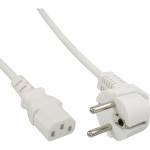 Inline - InLine Schuko to 3pin IEC female White 5m 5m Blanco cable de transmisi�n