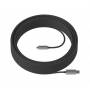 Logitech - Logitech Strong USB cable 25 m 3.2 Gen 2 (3.1 Gen 2) USB A USB C Black