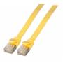 Efb Elektronik K5545ge.2 U / ftp (stp) Gelb 2m Cat6a Netzwerkk - Rj45 Flachpatchkabel U/