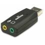  "Manhattan-Manhattan 150859 USB 2.0 M 2 x 3.5 mm F Black cable interface/gender adapter-Manhattan-Adapter/Cable"