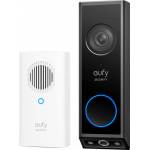 Anker - Eufy Video Doorbell 2K - Smarte Trklingel mit Glocke - mit Kamera - kabellos - Schwarz - mit Edge HomeBase Mini (E8214311)