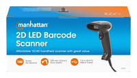 Manhattan 2d Led Barcodescanner 320mm 1, 4m Usb-kabel Schwarz 2