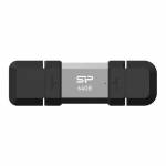Silicon Power - USB-Stick 64GB USB3.2 + Type C C51 Black