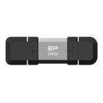 Silicon Power - USB-Stick 128GB USB3.2 + Type C C51 Black