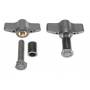 Brodit 215670. Typ: Bolzen, Produktfarbe: Schwarz, Grau. Men - Pedestal mount - Befestigungskit
