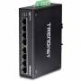 Trendnet - TI-G80 - Switch - nicht verwaltet - 8 x 100/1000/10000 - an DIN-Schiene montierbar, wandmontierbar - Gleichstrom (TI-G80)
