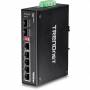 Trendnet - TI-G62 - Switch - nicht verwaltet - 5 x 100/1000/10000 + 1 x Shared Gigabit SFP + 1 x SFP - an DIN-Schiene montierbar, wandmonti