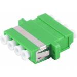 S Conn Maximum Connectivity - S/ CONN maximum connectivity fiber optic connector, LC-LC, Quad, green (07-60041)