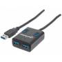 Manhattan - MANHATTAN USB-HUB 4-Port USB 3.0 schwarz