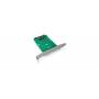 Icy Box - RaidSonic ICY BOX IB-CVB516 - Schnittstellenadapter - M.2 - M.2 Card - 6 GBps - SATA 6Gb/s - grn