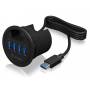 Icy Box - Hub 4-Port IcyBox USB 3.0 IB-Hub1403A Tisch-Hub mit Audio retail