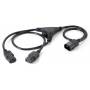 Conceptronic - Equip 112210 1.6m C14 acoplador Acoplador C13 2 x Negro cable de transmisin