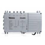 Televes - MS58NG. Produktfarbe: Grau. Stecker: F. Breite: 204 mm, Tiefe: 57 mm, Hhe: 130 mm. Abmessungen (BxTxH): 204 x 57 x 130 mm 