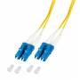 Efb - Duplex Jumper LC-LC 9/125, OS2, LSZH, gelb, 1.2mm, 3m