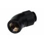 Alphacool - HF Winkeladapter 45 - drehbar - G1/4 AG auf G1/4 IG - Deep Black (17051)