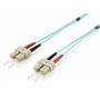 Equip - LWL Patchkabel SC->SC 0.50m Multimode Duplex OM3 turq Polybeutel