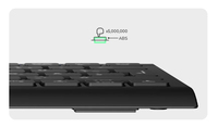 Keysonic - KeySonic TAS KSK-5011ELC (DE) Mini mit Nummernblock schwarz [DE-Version, German Keyboard]