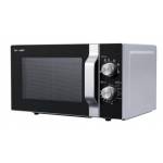 Sharp - R-204SA, Arbeitsplatte, Grill-Mikrowelle, 20 l, 800 W, Drehregler, Schwarz, Grau