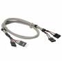 Inline - USB2.0 Verlngerung intern - USB Kabel - 2 x 4-Pol Pfostenstecker (M) - 2 x 4-Pol Pfostenbuchse (W) - 60 cm (33440J)