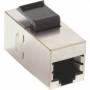 Inline -  RJ45 Buchse/Buchse Einsatz, SNAP-In, Cat.6 STP (74206M)