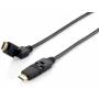 Equip - HDMI PHS Ethernet 2.0 A-A St/St 1.0m 4K60Hz HDRdrb.sw Polybeutel