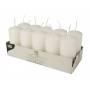 Papstar - Papstar 17915 Round White 10pc(s) wax candle
