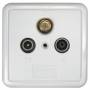 Axing - SSD 2-10 SAT + TV + Radio Wei Steckdose (SSD 2-10)