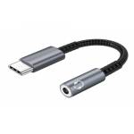 Microconnect - Microconnect MC-AUDIO-USBC adaptador de cable de vdeo 0,13 m Plata