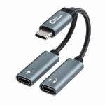 Microconnect - Microconnect MC-USBC-CFCF cable USB 0,13 m 2.0 Plata