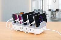 Manhattan 10-port Usb-ladestation 120w Wei/ grau 5