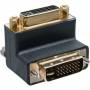 Inline -  DVI-I Adapter, 90 gewinkelt, digital+analog 24+5 Stecker / Buchse (17781W)