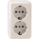 Merten - MEG2421-8719. Buchsen-Typ: CEE 7/3, Untersttzte Stecker-Typen: CEE 7/4. Produktfarbe: Wei. Eingangsspannung: 250 V,