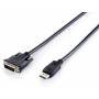 Equip - Displayport->DVI(24+1) St/St 2.0m 1920x1200/60Hz sw Polybeutel