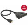 Delock - DELOCK HDMI Switch 3 Eingnge -> 1 Ausgang 4K 0.50m
