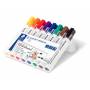 Staedtler - Staedtler Lumocolor 351 WP8 marqueur indlbile Noir, Bleu, Marron, Vert, Orange, Rouge, Violet, Jaune Pointe ogive 8 pice(s)