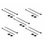 Delock - Befestigungssockel 20 x 20mm mit Kabelbinder L 200 x B 2,5mm
