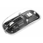 Manhattan - MANHATTAN Funkmaus USB-A 4Tasten RGB LED schwarz transparent