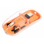 Manhattan - MANHATTAN Funkmaus USB-A 4Tasten RGB LED orange transparent