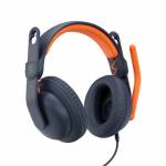 Logitech - Zone Learn Wired Over-Ear Headset for Learners, USB-C - Kopfhrer mit Mikrofon - ohrumschlieend - Ersatz - kabelgebu