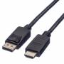 Roline - DisplayPort Kabel DP - HDTV, ST/ST, schwarz, 1,5 m (11.04.5779)