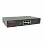 Roline - PoE Fast Ethernet Switch, 8 Port (8x PoE), 48,30cm (19) Einbau (21.13.1191)