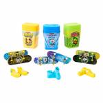 Hot Wheels: Mattel -Skate Chewing Gum 2pack Ass.to - Hot Wheels Action SKATE Flavor Container 2-Pack Assortment
