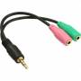 Inline - InLine 99302I 3.5 mm 2 x 3.5 mm Green,Pink,Black cable interface/gender adapter
